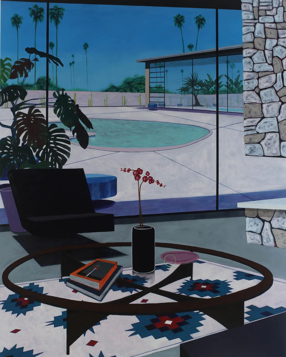 Interior for Anni, acrylic on canvas, 2023 by Erik Parra