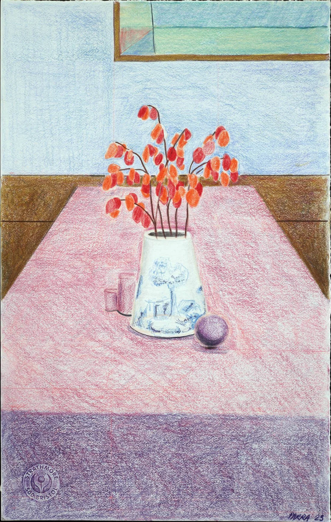 Going Dutch, Colored pencil on paper, 2023 by Erik Parra