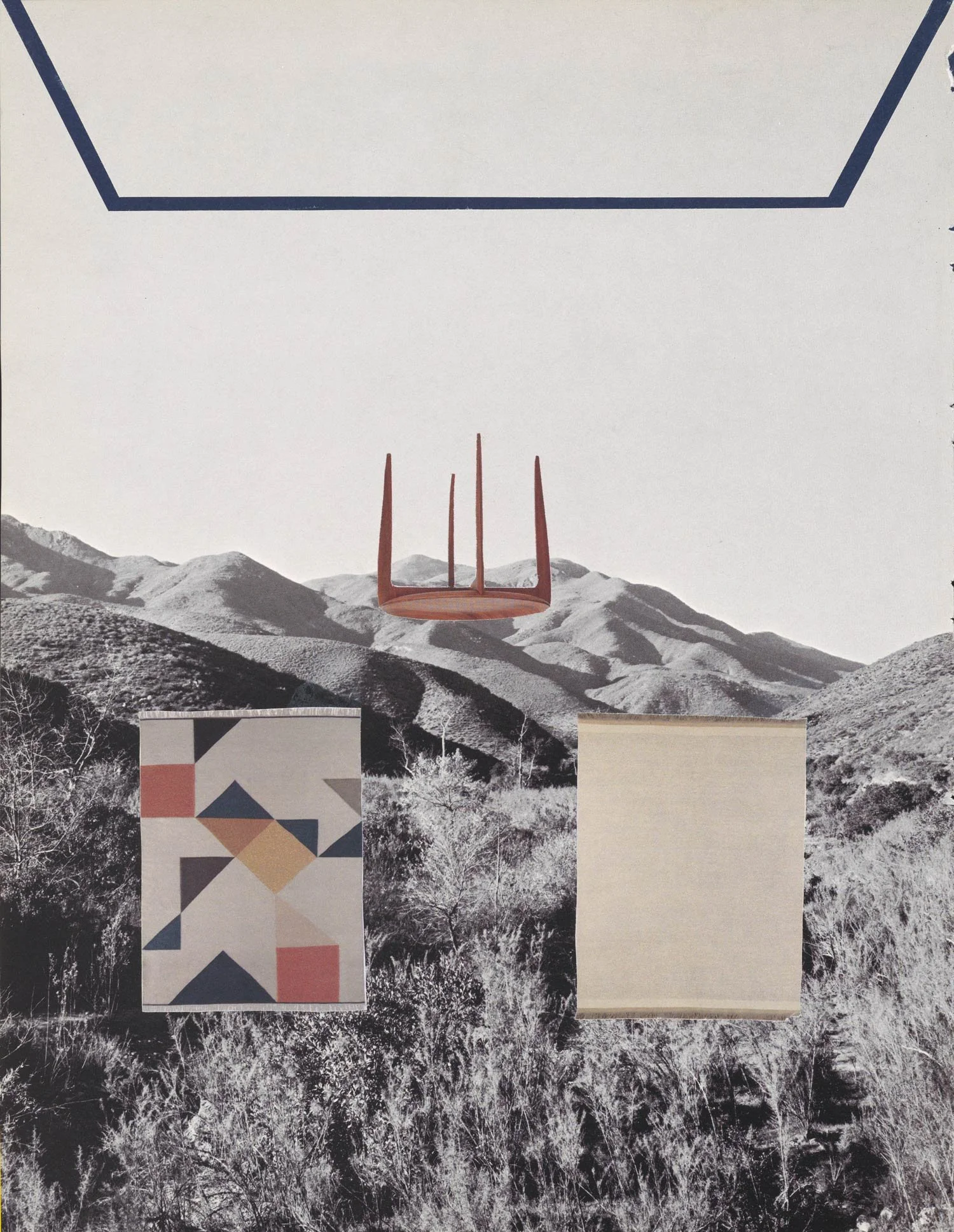 Modern Pareidoliac 02, Collage on paper, 2021 by Erik Parra