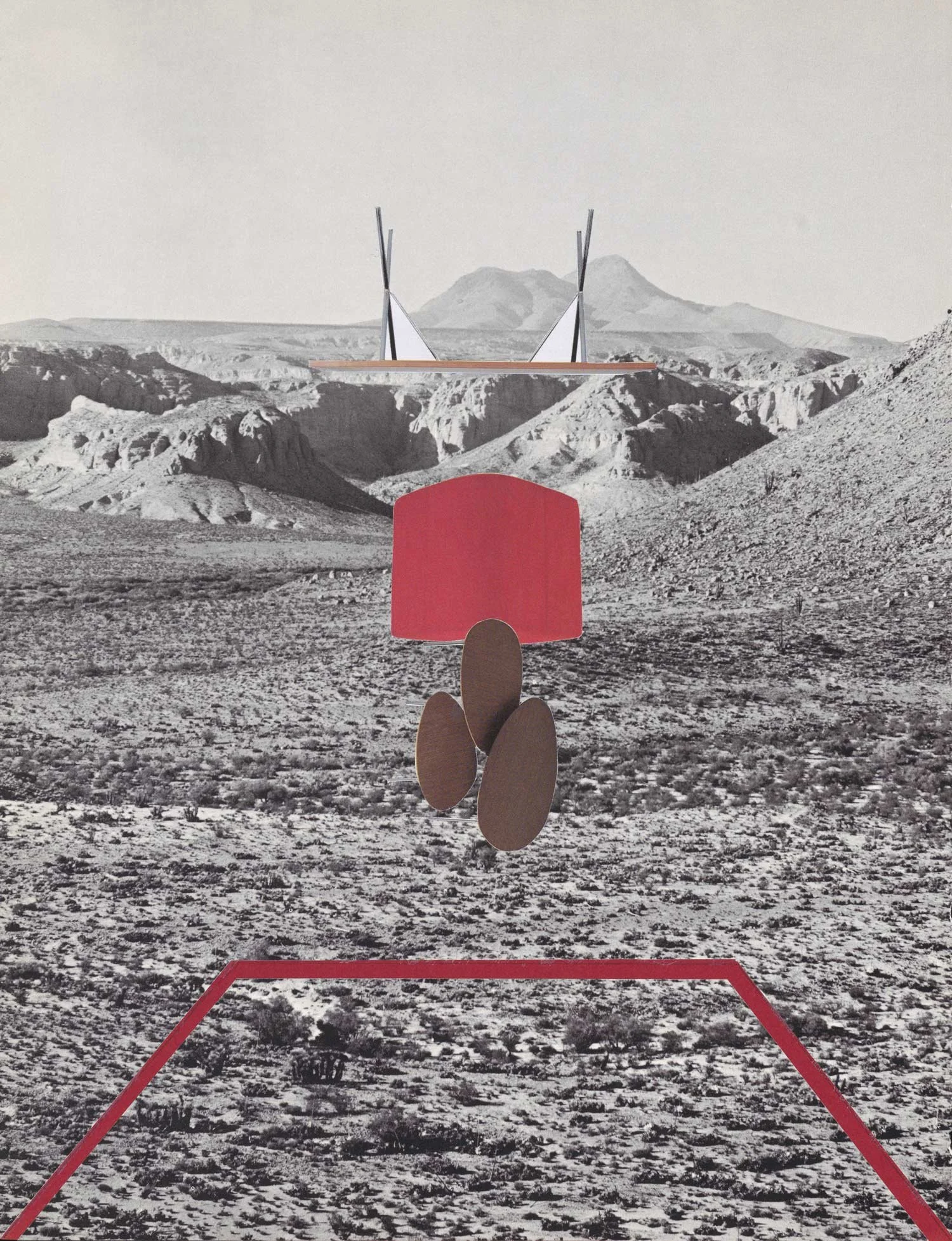 Modern Pareidoliac 03, Collage on paper, 2021 by Erik Parra