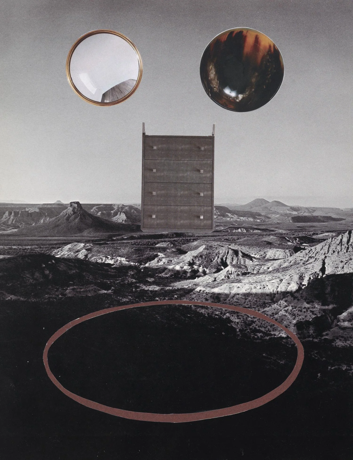 Modern Pareidoliac 06, Collage on paper, 2021 by Erik Parra