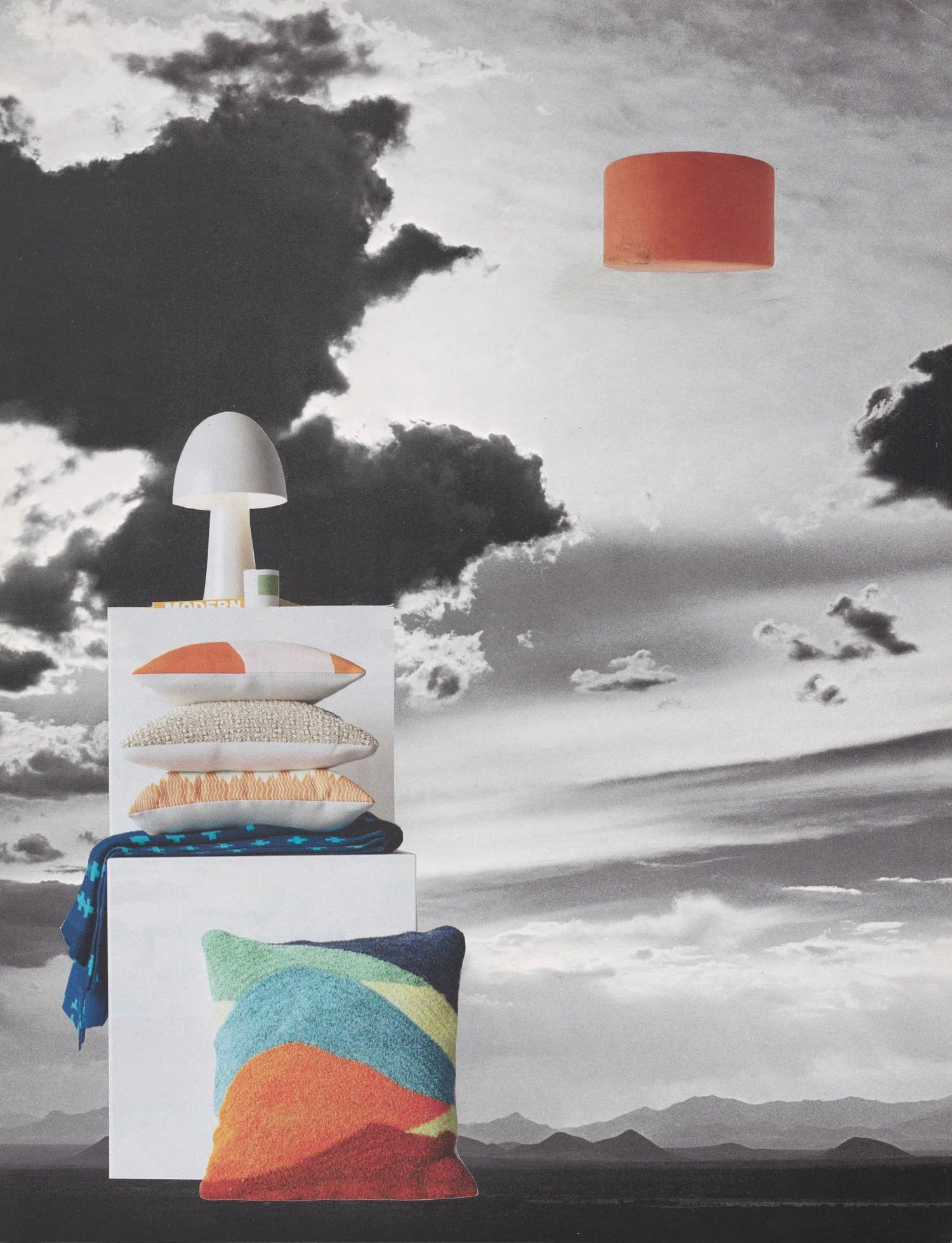Sunset Schemes, Collage on paper, 2023 by Erik Parra