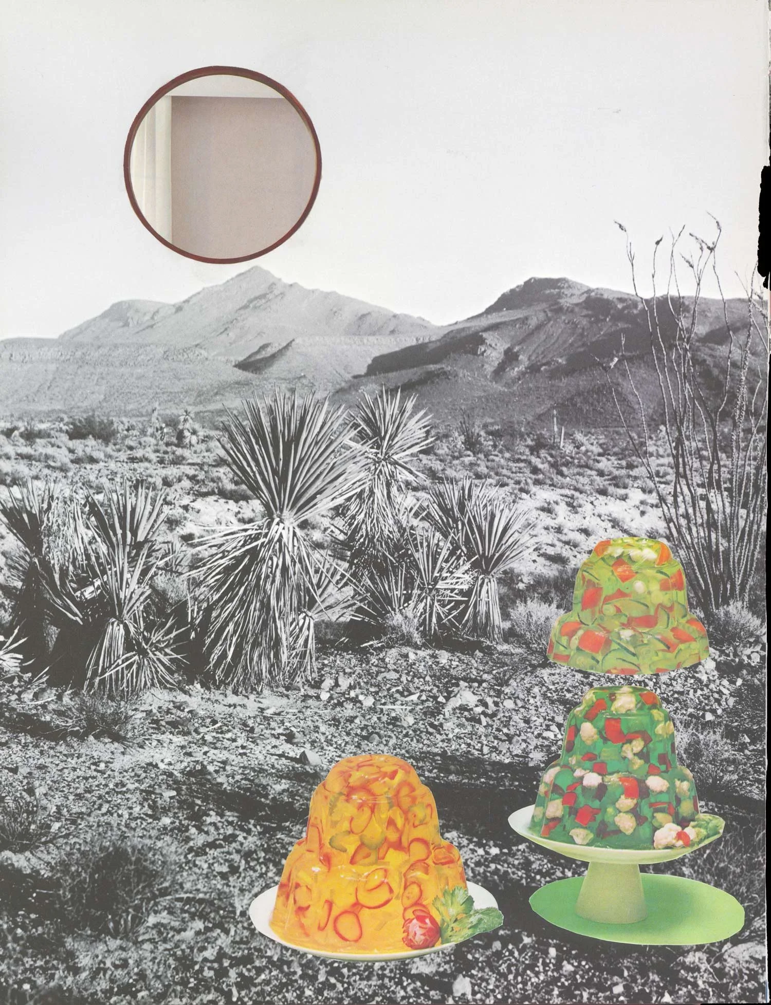 Just Deserts, Collage on paper, 2024 by Erik Parra