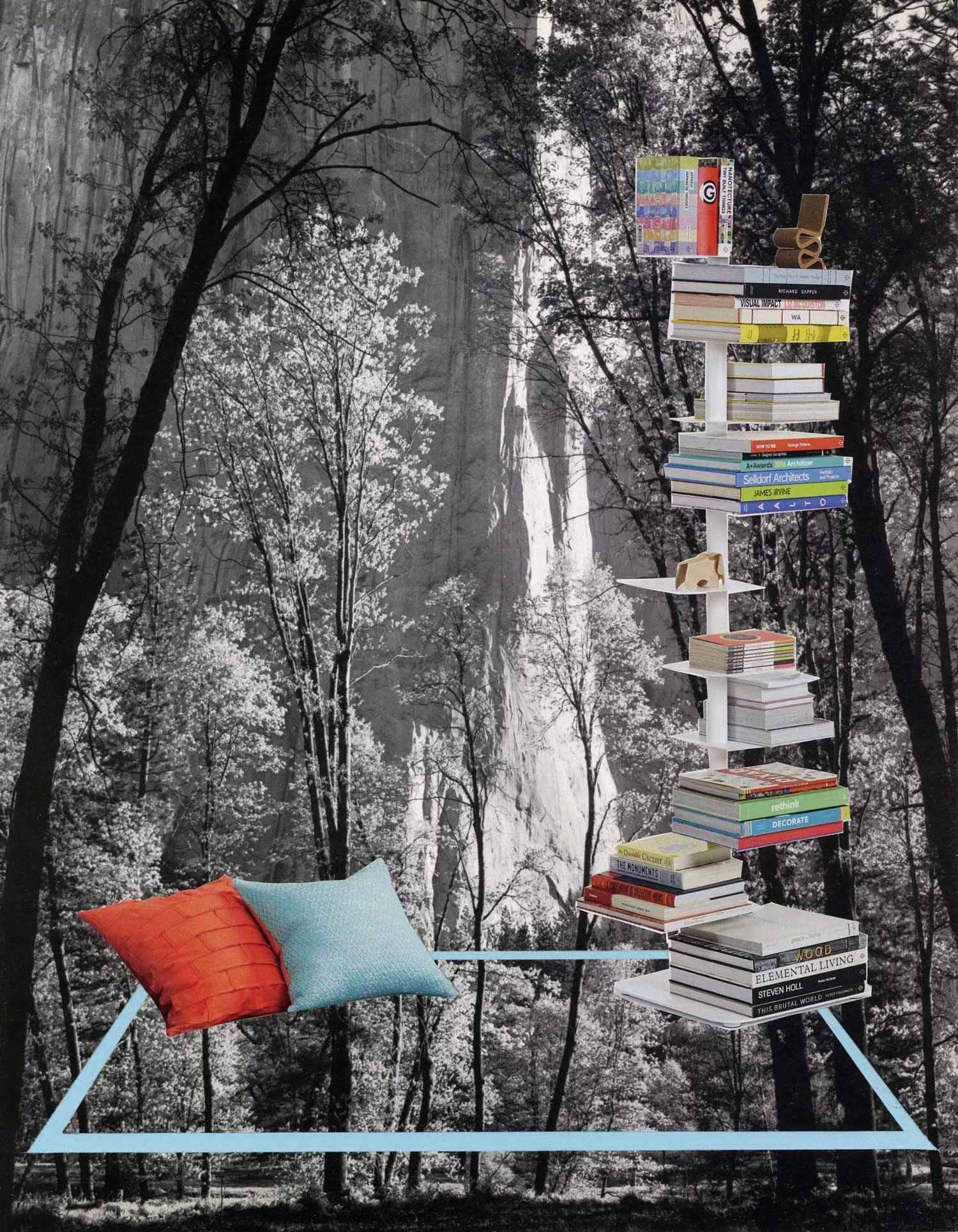 Nook, Collage on paper, 2024 by Erik Parra