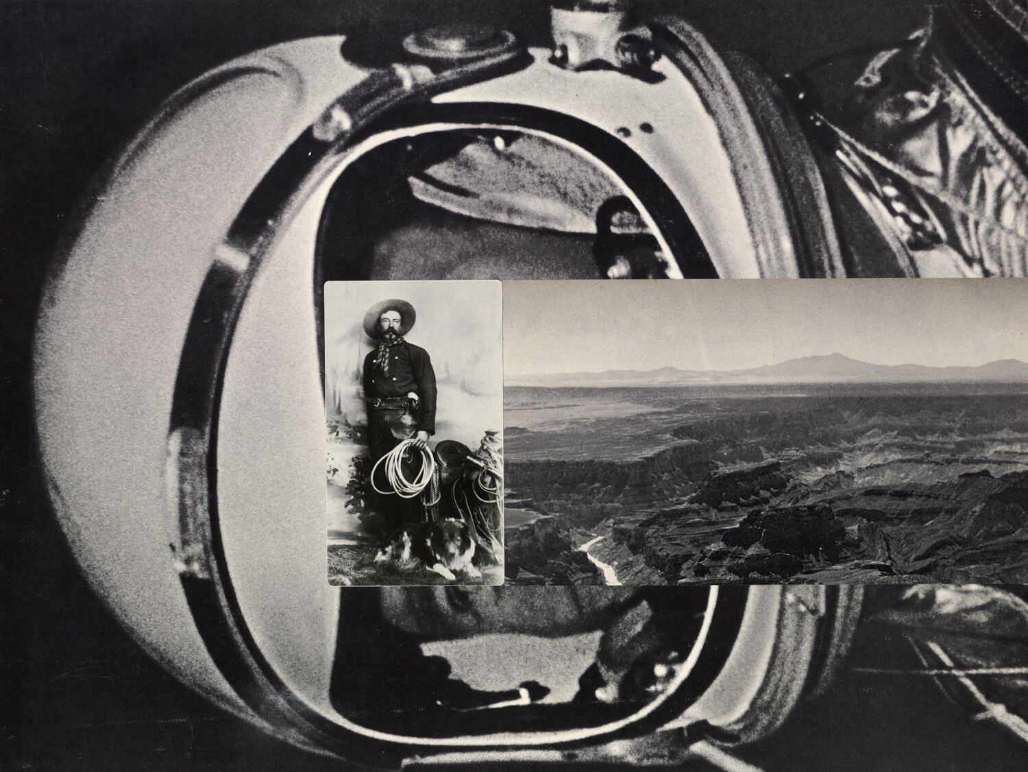 Can You Tell Me How The West Was Won 2, Collage on paper, 2010 by Erik Parra