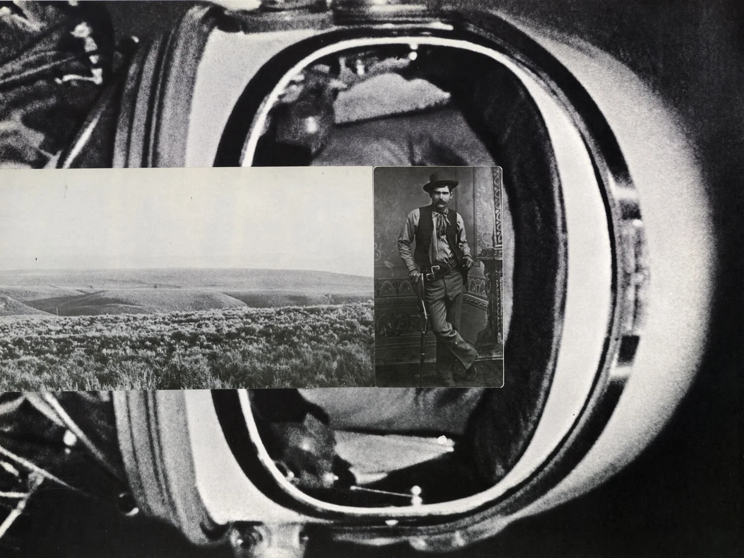 Can You Tell Me How The West Was Won 3, Collage on paper, 2010 by Erik Parra