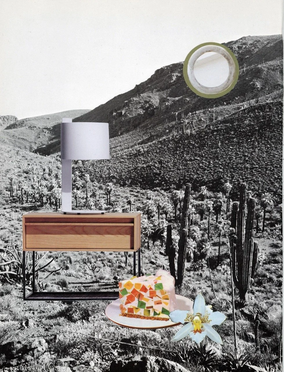 Just Deserts 5, Collage on paper, 2024 by Erik Parra