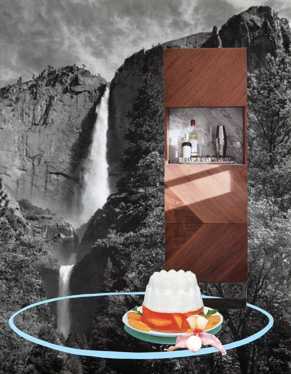 Just Deserts 6, Collage on paper, 2024 by Erik Parra