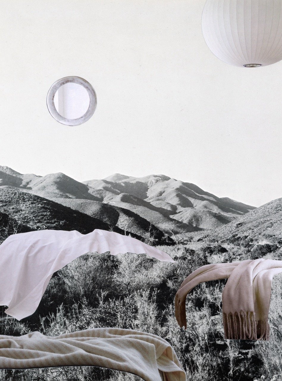 Dunes ii, Collage on paper, 2024 by Erik Parra