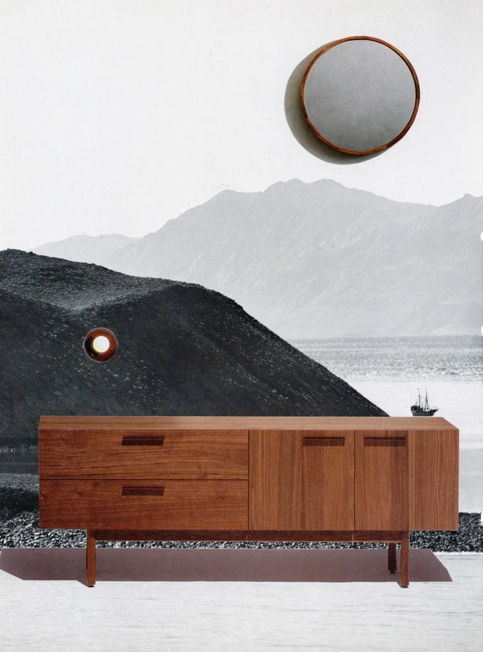 Adrift, Collage on paper, 2024 by Erik Parra