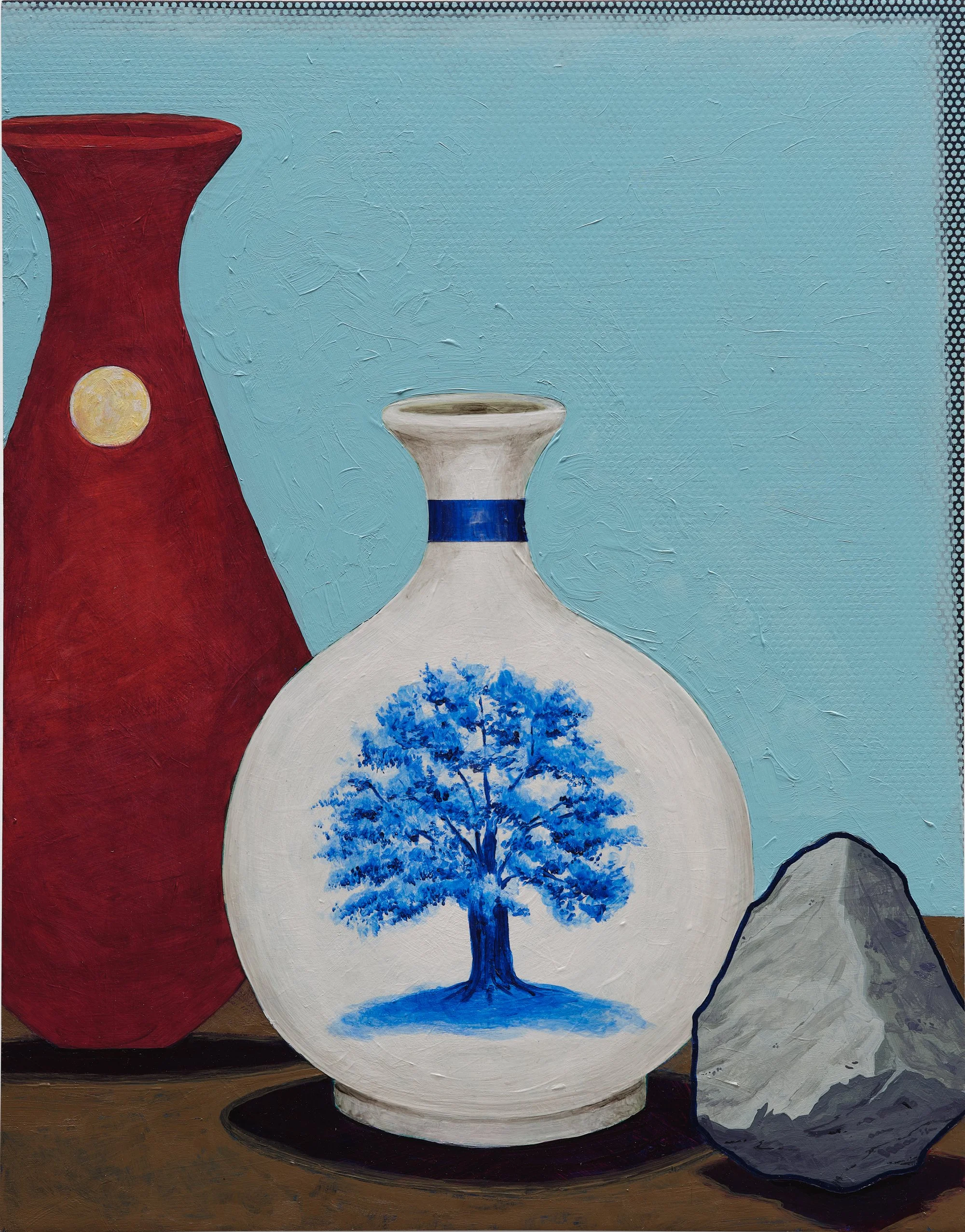 Moon, Tree, Mountain
Acrylic on panel
14 x 11 in.
2025
