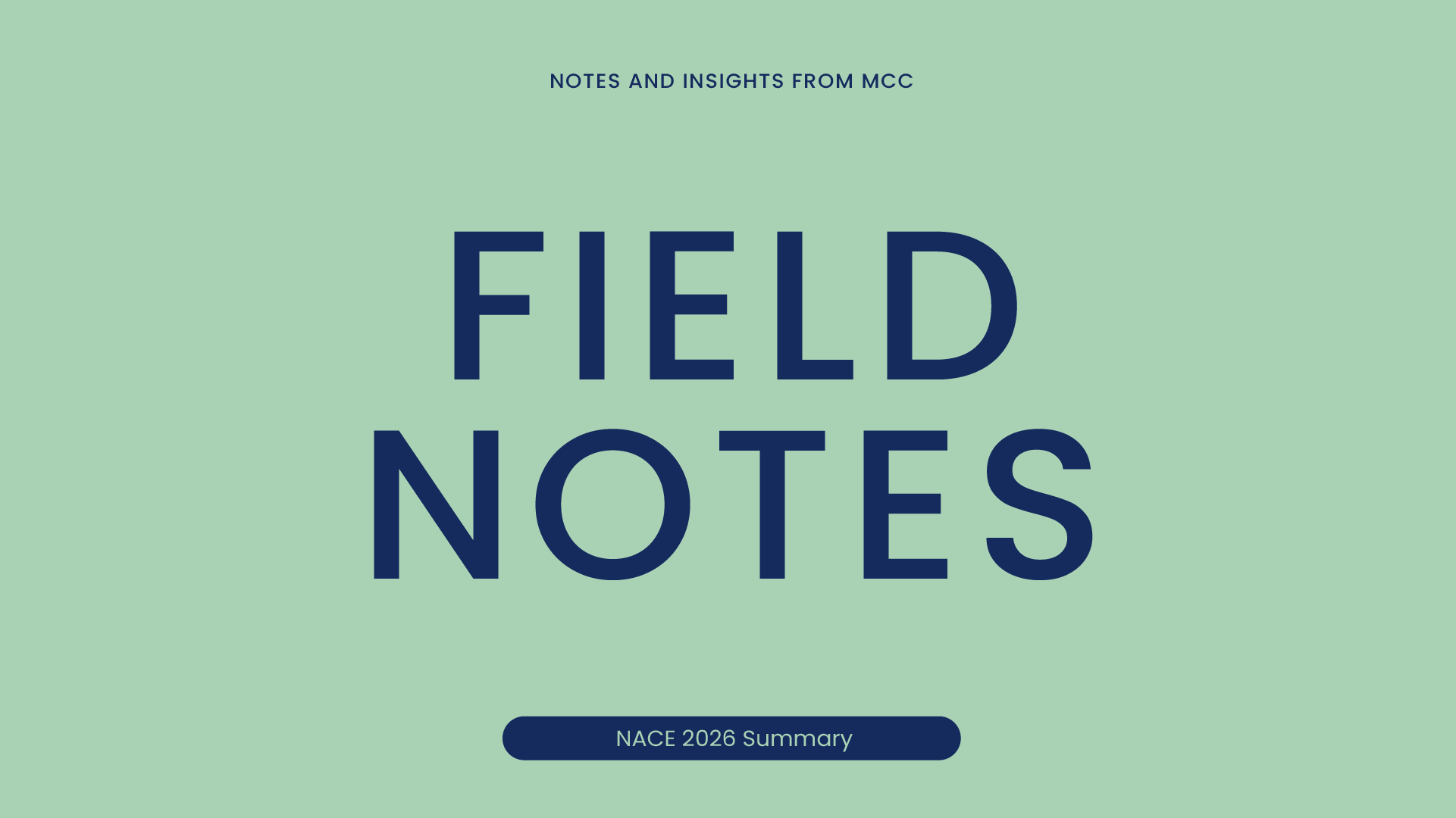 FIELD NOTES: Five Key Takeaways from NACE 2026 in Denver