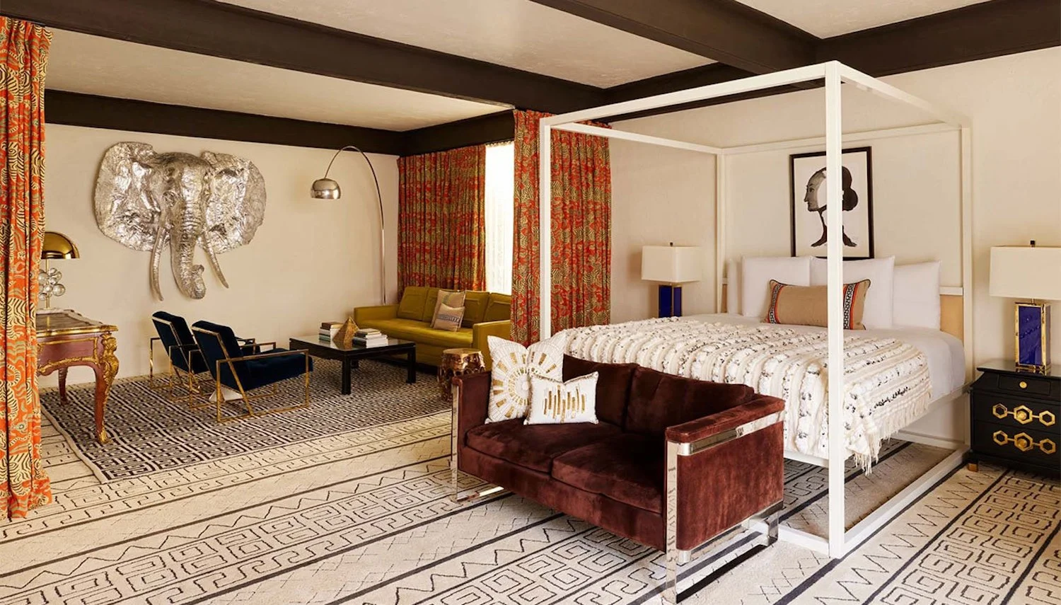 Luxury guest room hospitality carpet