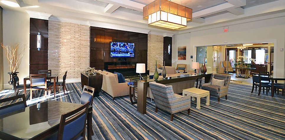 woven Axminster carpet used in a country club lounge interior