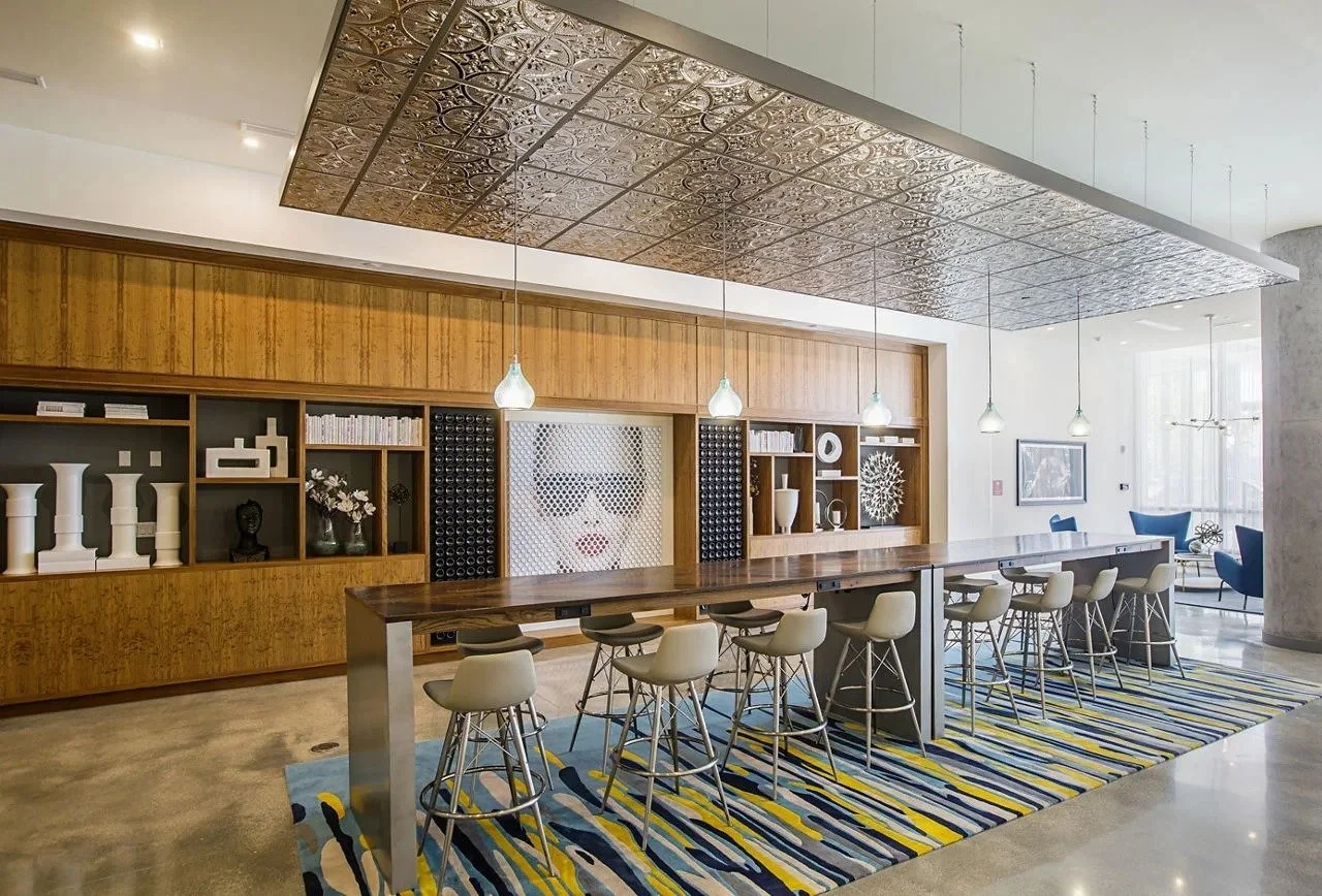 Custom rug planned for a hospitality renovation project