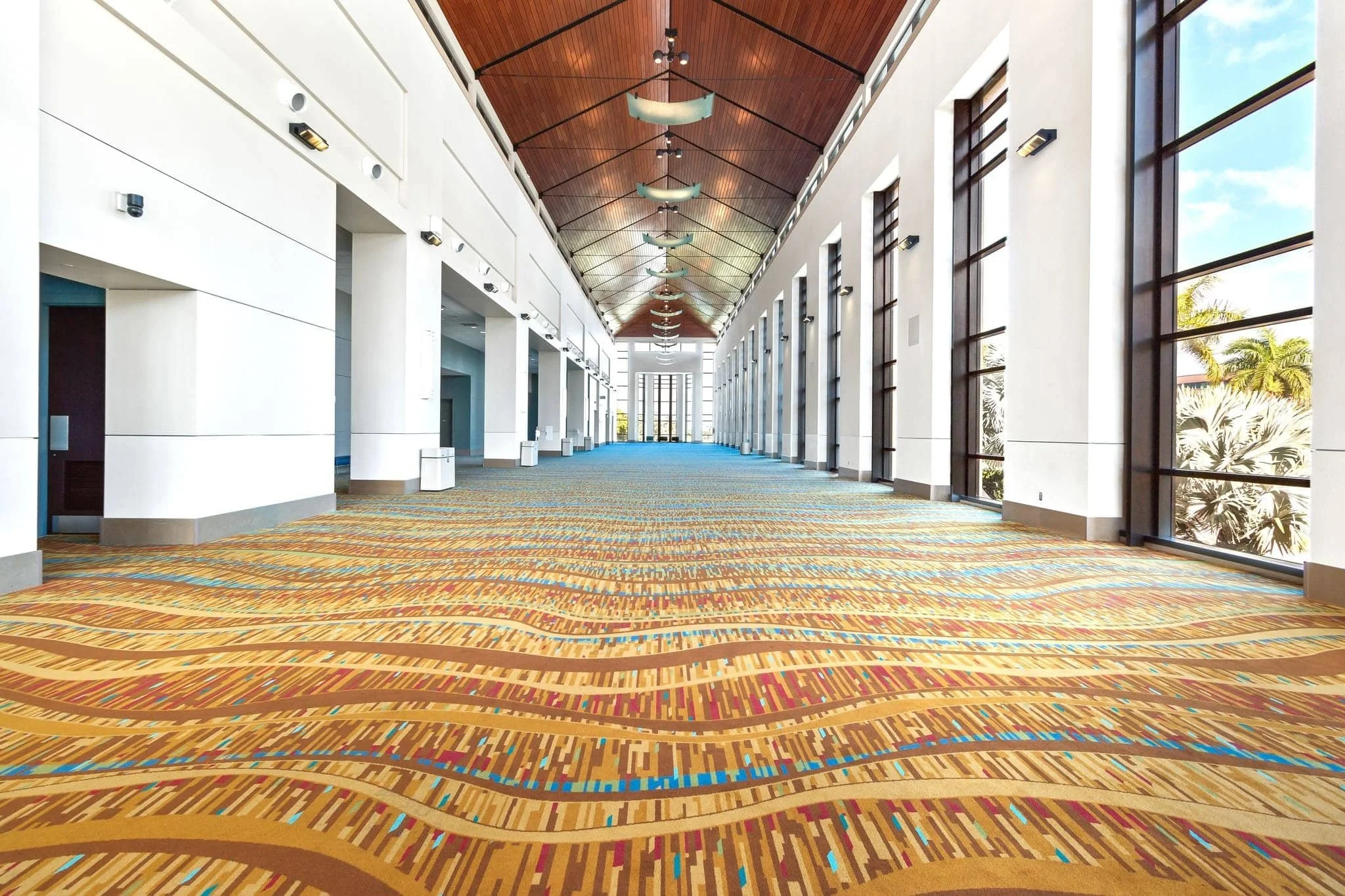 Custom carpet at the Palm Beach County Convention Center