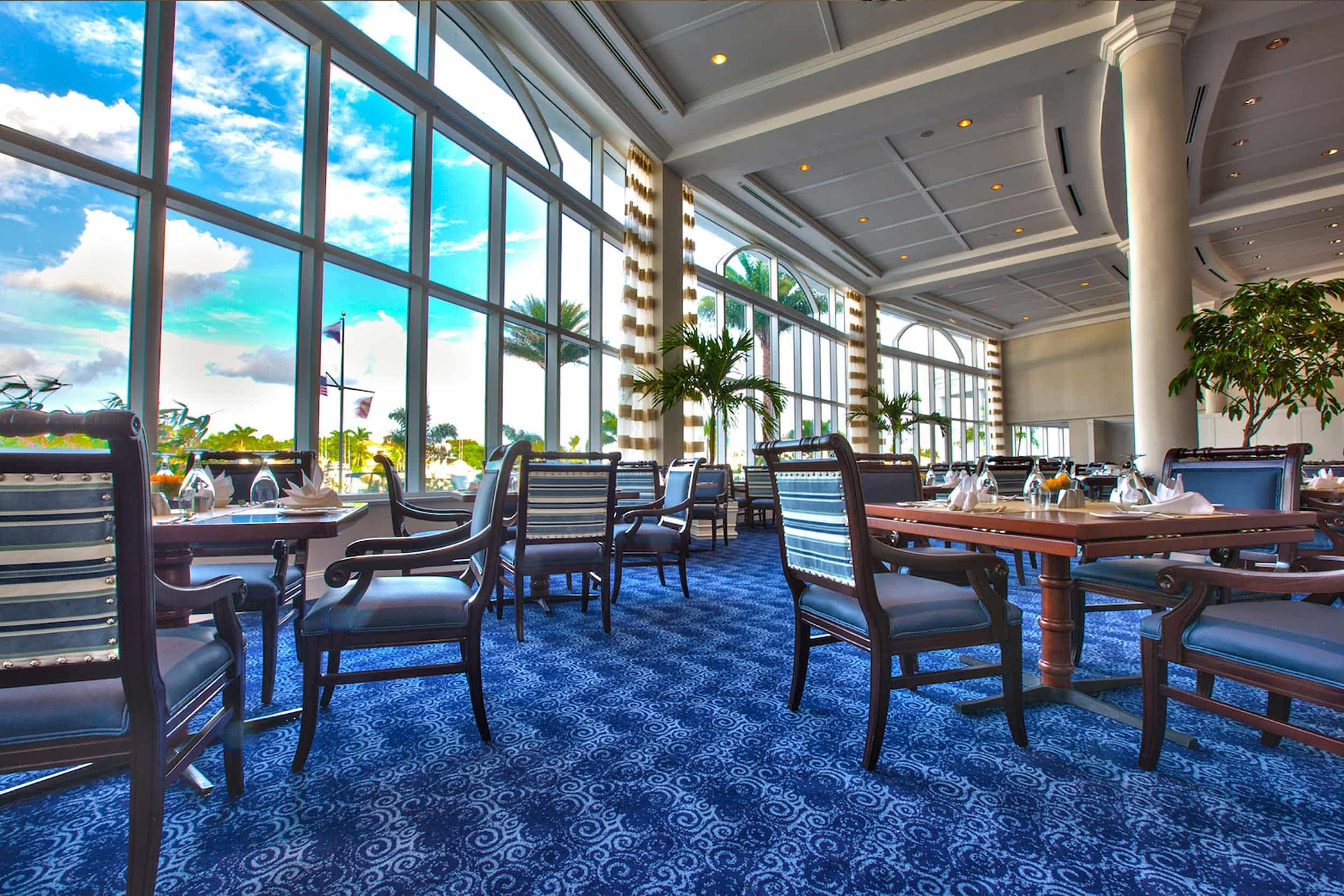 Axminster carpet installed in a country club clubhouse