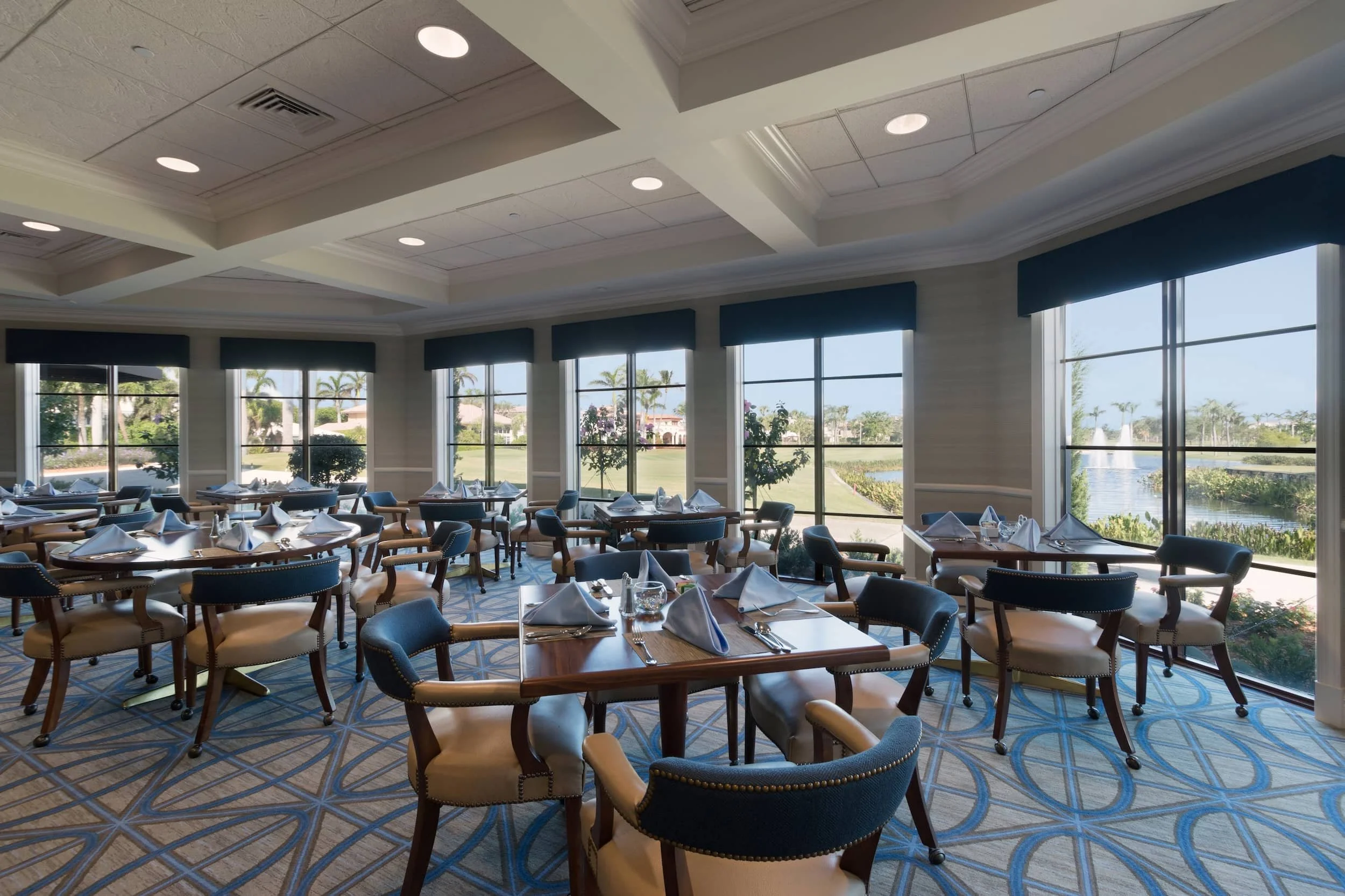 Wool-rich Axminster carpet in a high-traffic hospitality interior