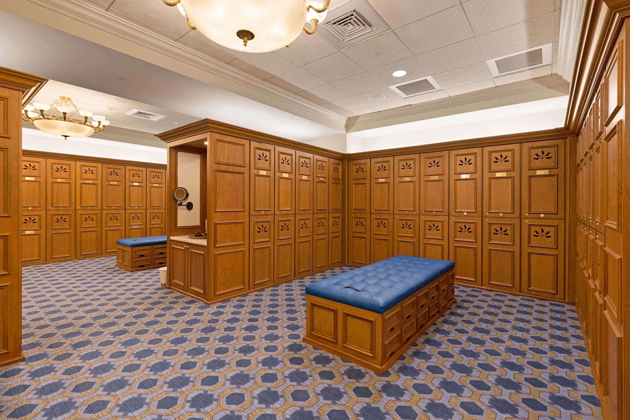 Locker Room Carpet at the Royal Palm Yacht and Country Club