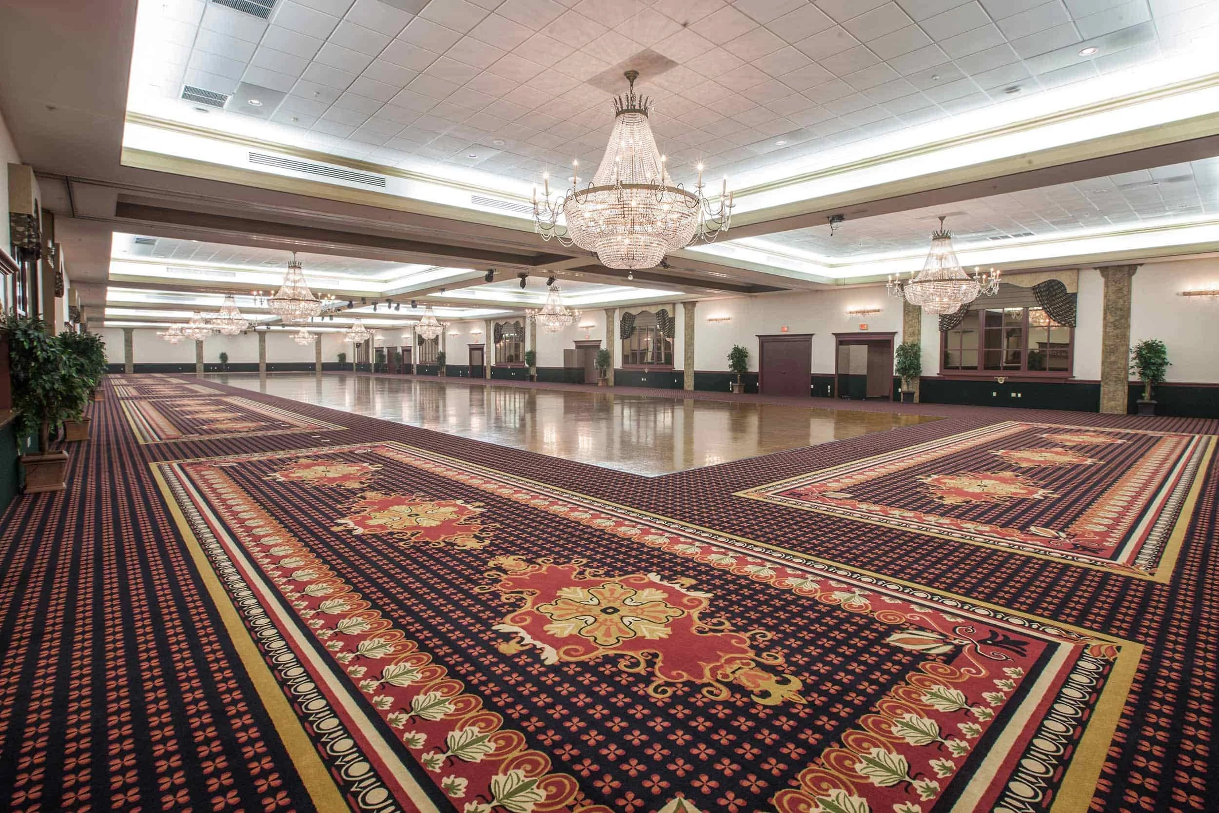 Large-scale custom carpet design for a public hospitality space