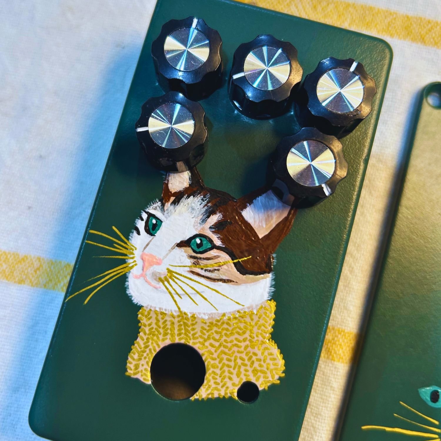 Custom Tonecat Lola Marshall in a Box pedal with bespoke hand-finished artwork enclosure, boutique guitar effects pedal