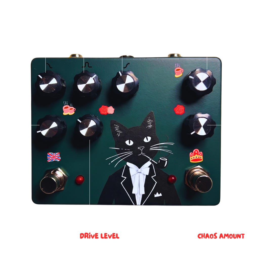Sir Fuzzington Double Drive and Fuzz Pedal - Control Explanation