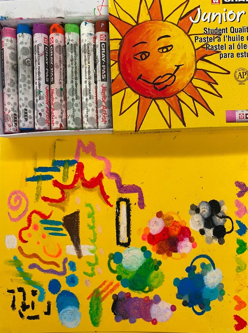 Noise, 2022, Oil Pastel