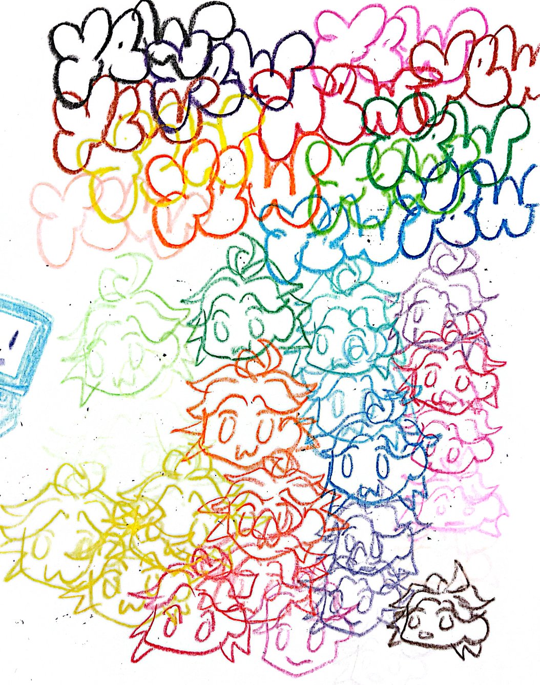 Collide, 2024, Marker