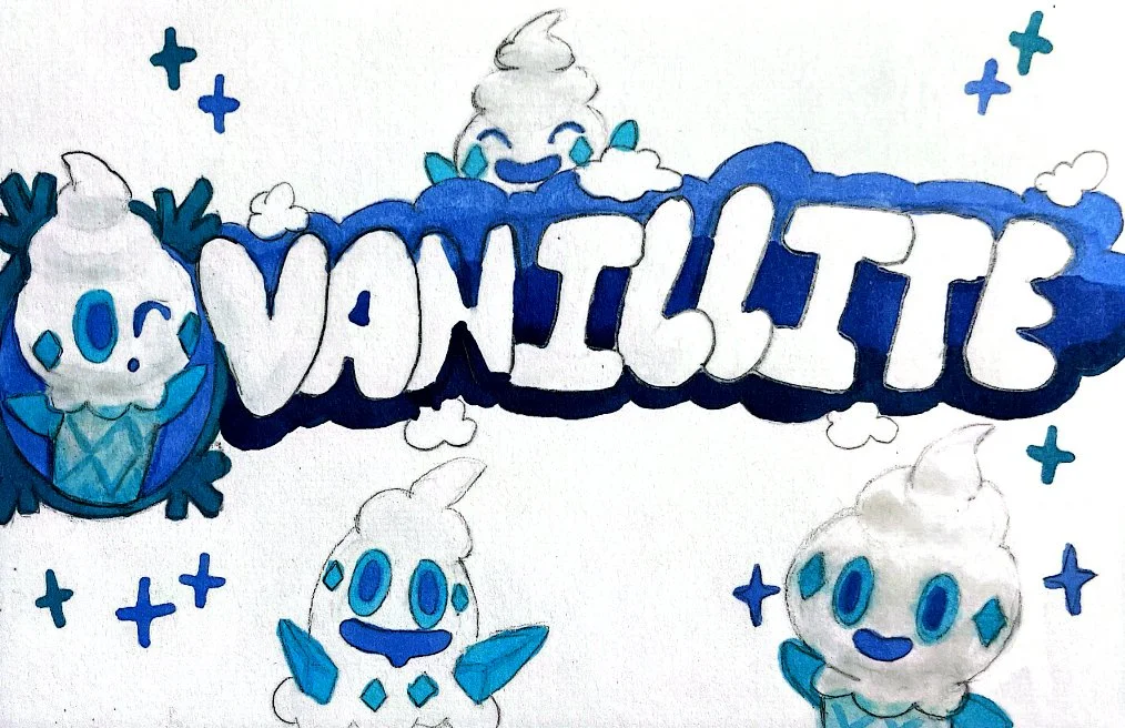 Pokémon commission, 2024, Mixed media