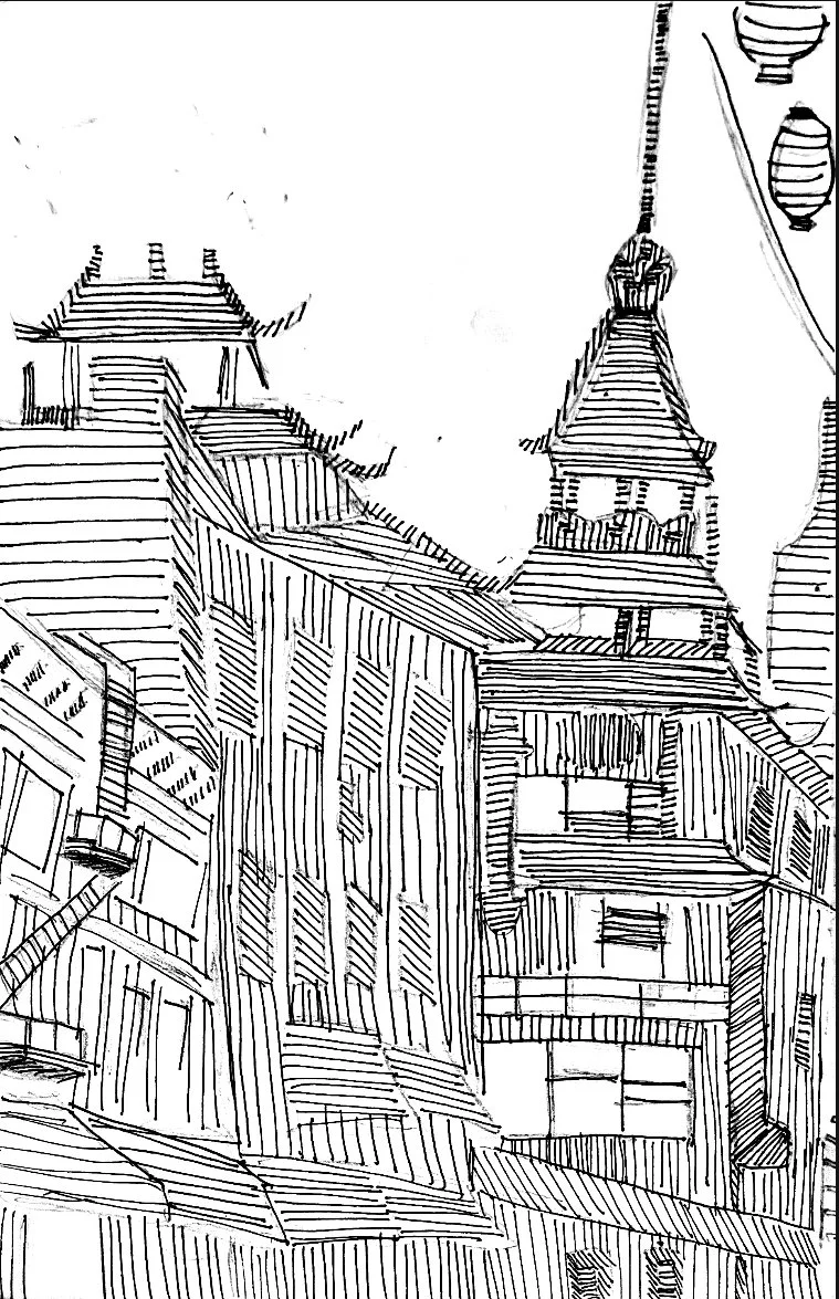 Chinatown, 2018, Ink