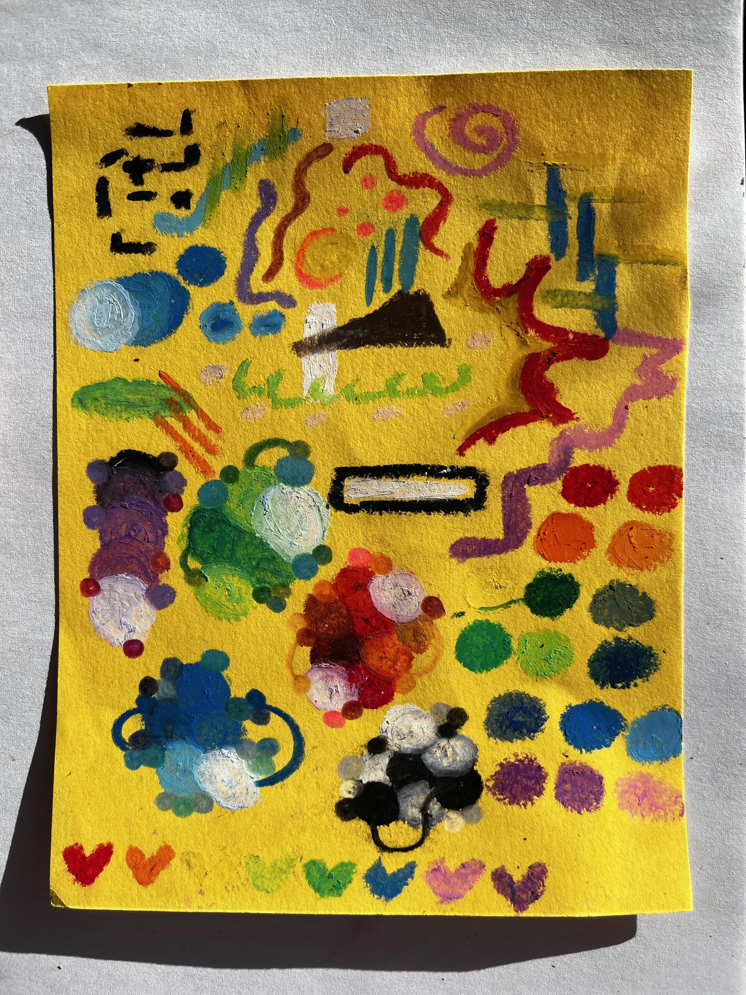 Noise complete, 2022, Oil Pastel