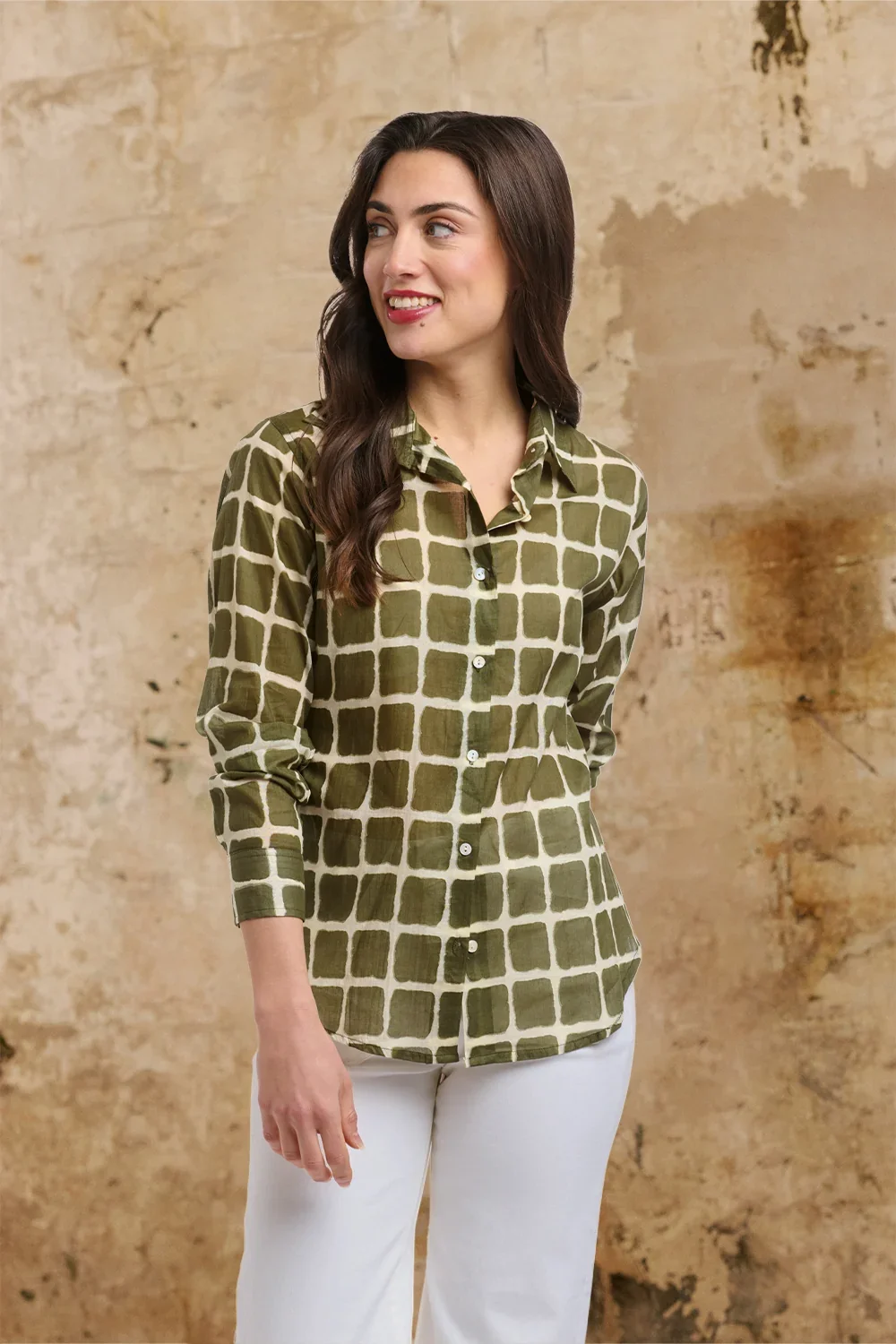 Italian Star Collins Military Green Shirt