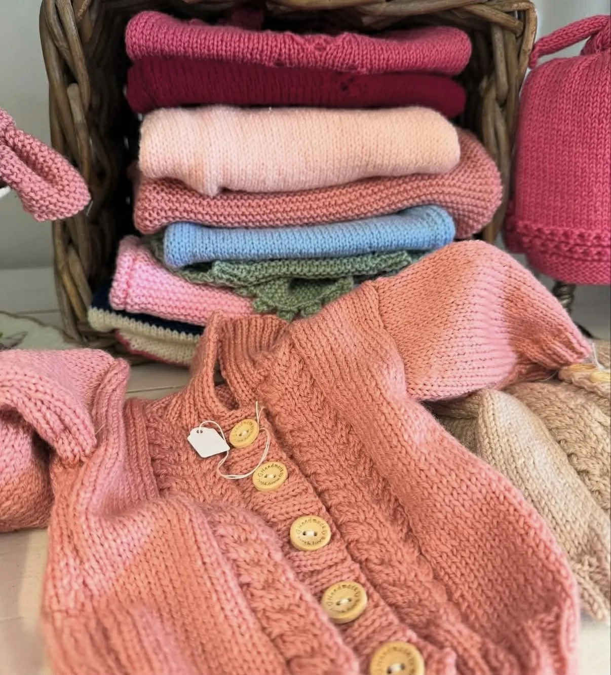 Pink Cardigan - Knitted Together