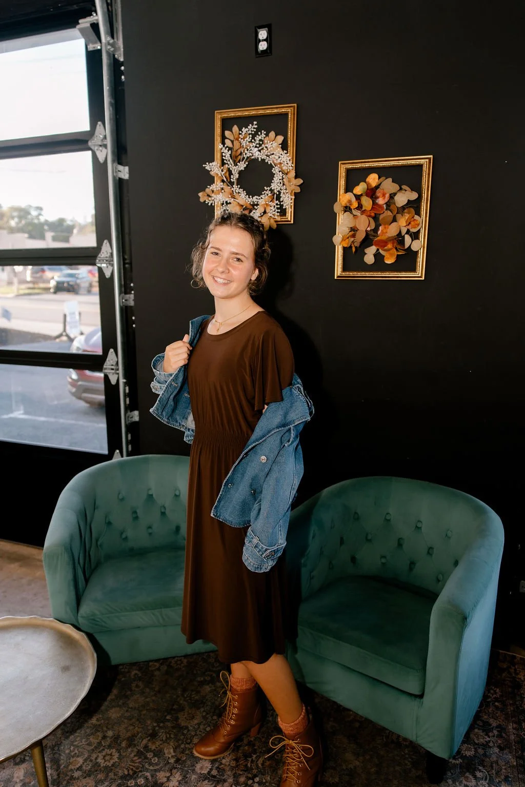 The Ellie Dress in Chocolate Espresso