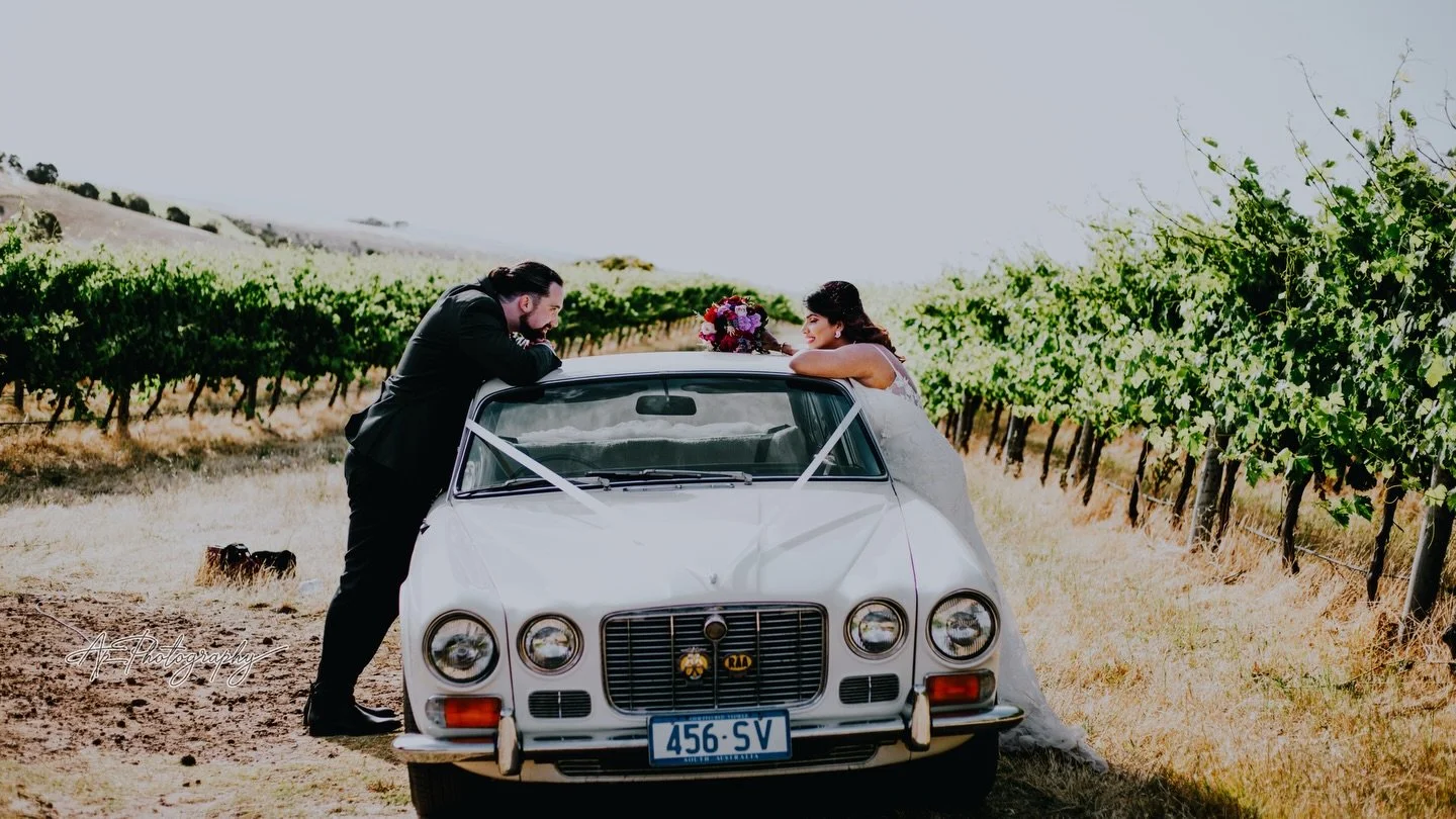 Did you know we have a Jaguar XJ6?! 🥰💍

Thank you @delightful.traveller for sharing these adorable wedding couple shots! 

The iconic Jaguar XJ6 debuted in 1968 as the flagship of Jaguar Cars, featuring its famously smooth inline-six engine. 

A fa