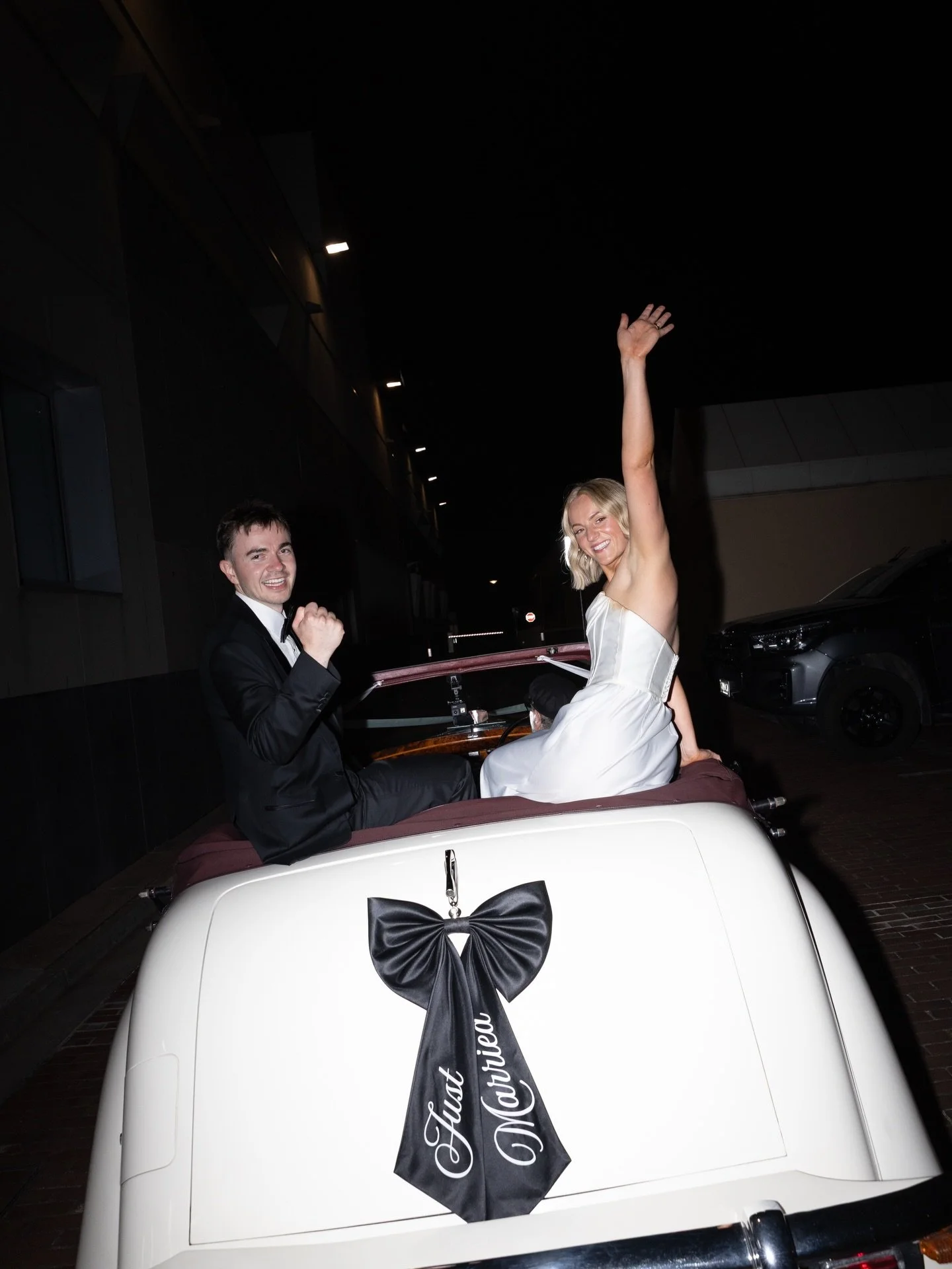 Let&rsquo;s hear it for Mr and Mrs Tripodi! 🥂💍

Congratulations to our amazing couple, Matilda and Julian, who are the first to experience our late-night getaway ride in Adelaide&rsquo;s only Jaguar Mark V 1949 Convertible! 💫

What a show-stopping