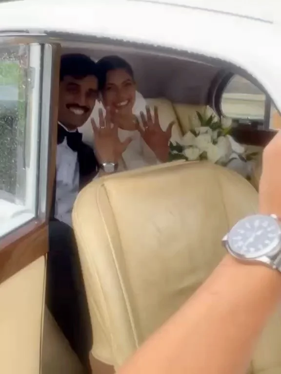 The beautiful Amanda and the handsome Arjun tied the knot, and we couldn&rsquo;t be happier for them! 🥰🥰🥰

Not even the rain could dampen their special day &mdash; we had the honour of chauffeuring them in our Mark V throughout the celebrations 🌧