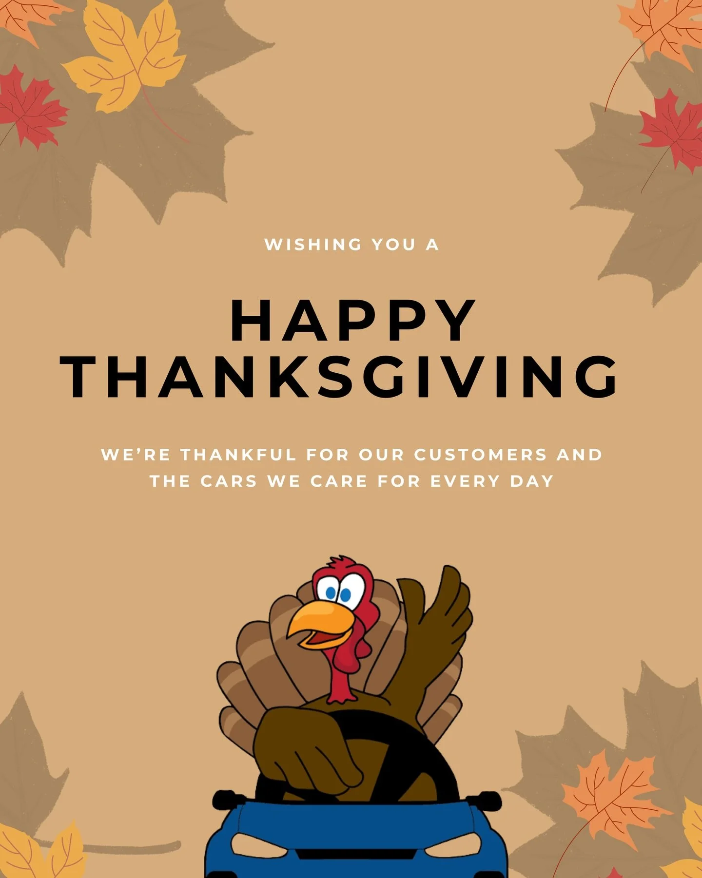 Happy Thanksgiving from Enthusiast Auto Wash! 🦃🚗 

Don&rsquo;t forget to treat your car to a quick wash before your holiday plans! 

&rarr; Open 24/7

#carcare #carenthusiast #selfservecarwash #autodetailing #michigancars