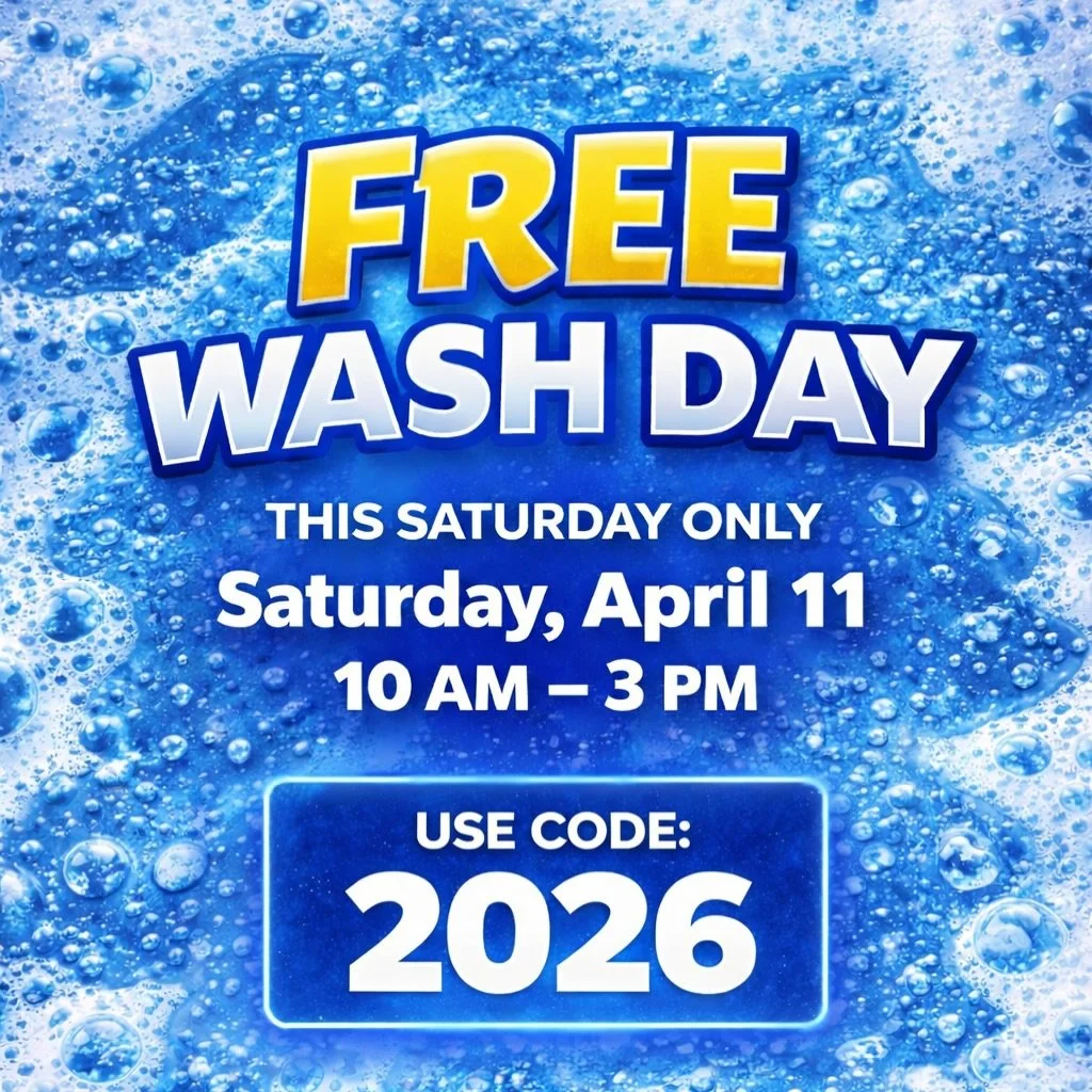 🚨 FREE CAR WASH DAY 🚨

This Saturday (April 11th) from 10AM&ndash;3PM ONLY, come through and get a FREE wash 🫧

Just enter code 2026 at the kiosk to redeem 🎟

Perfect chance to try out our NEW touchless wash! 

📍 26750 John R Rd, Madison Heights