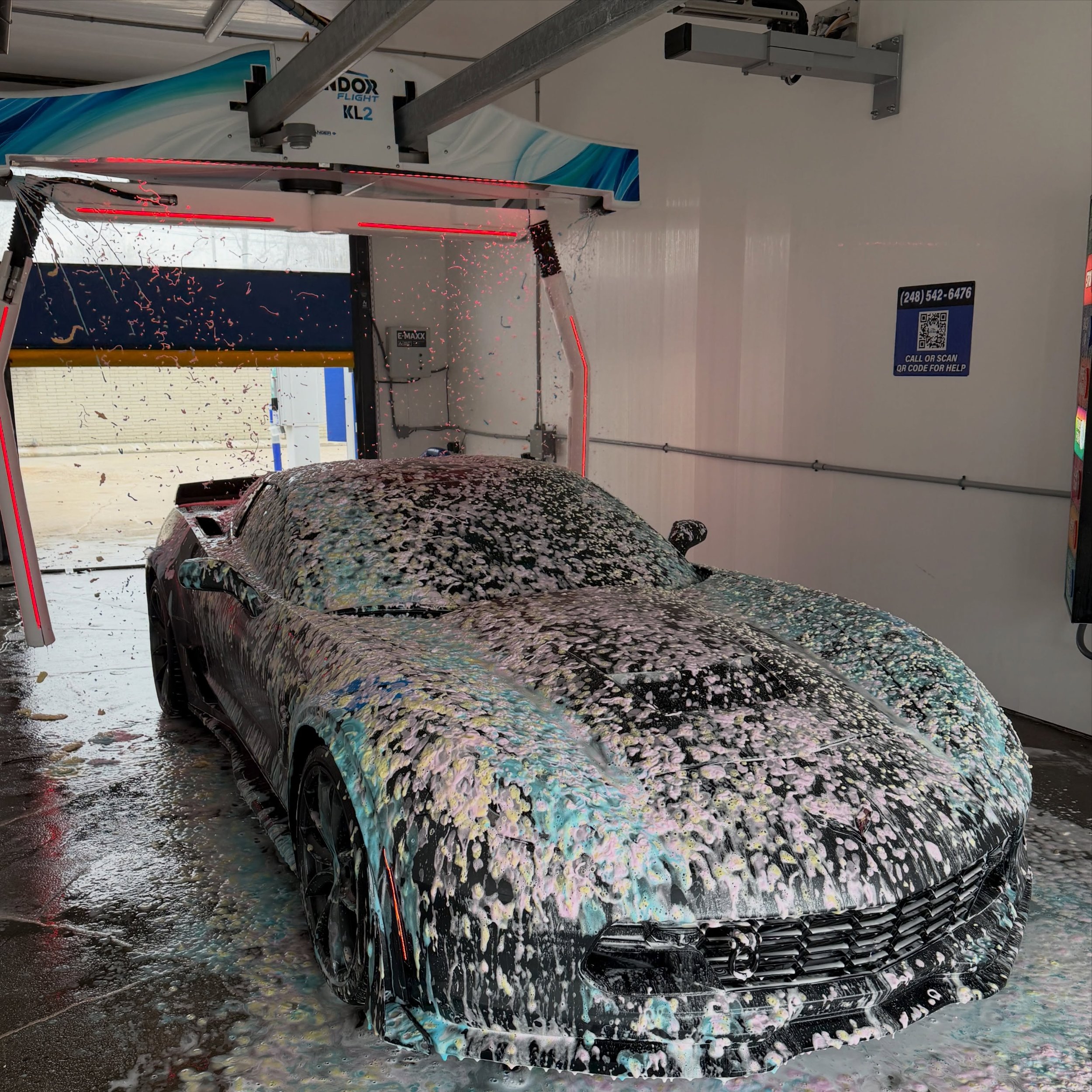 Looking for a safe, effective clean? 

Our touchless wash uses high-pressure water and premium chemicals to remove dirt, salt, and road grime - all without brushes touching your paint. It&rsquo;s a quick, easy way to keep your car clean and protected
