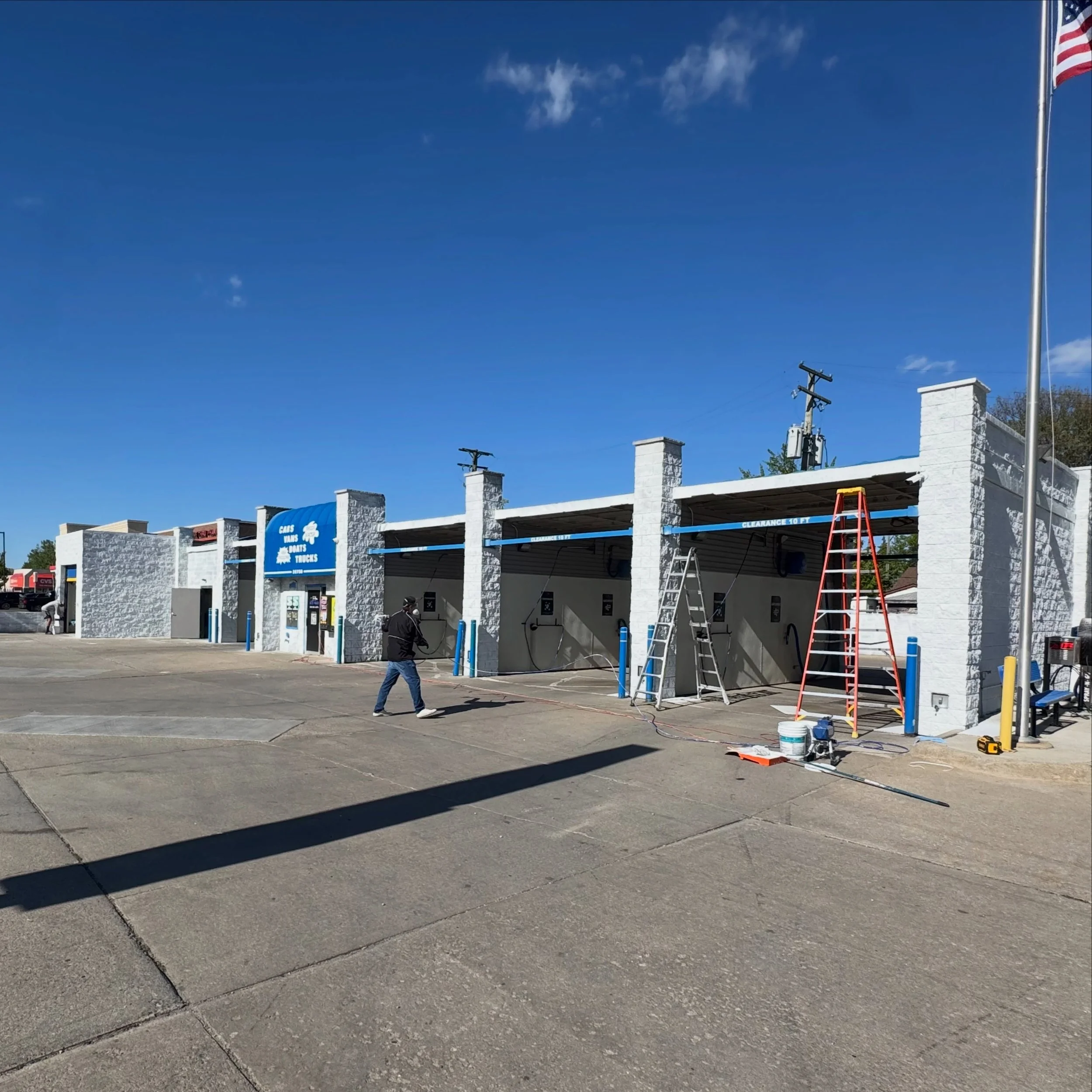 Fresh paint, fresh upgrades, same spotless shine 🚙🧼

Our touchless wash is officially back OPEN tomorrow (May 15th) after some renovations and we&rsquo;re excited for you to see the refreshed look! 

We appreciate everyone&rsquo;s patience while we