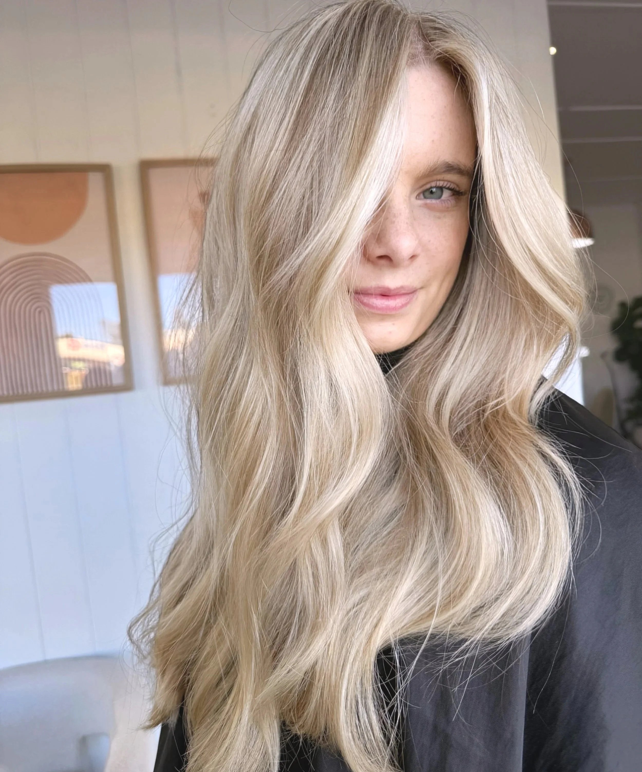 Future-proof lived-in blonde colour specialist. Balayage blonde transformation at Plum Studio Port Macquarie