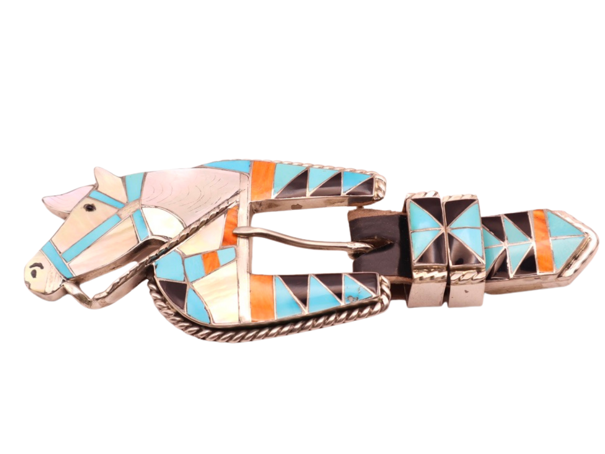 Helen and Lincoln Zuni Horse Ranger Set