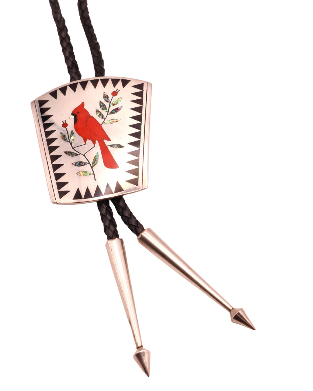 Dennis and Nancy Edaakie Cardinal Inlay Bolo