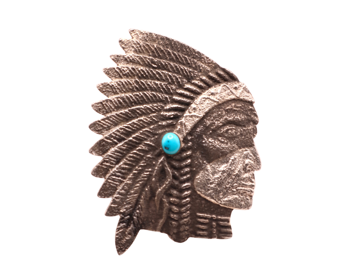 Kelsey Jimmie Chief Tufa and Turquoise Ring 9
