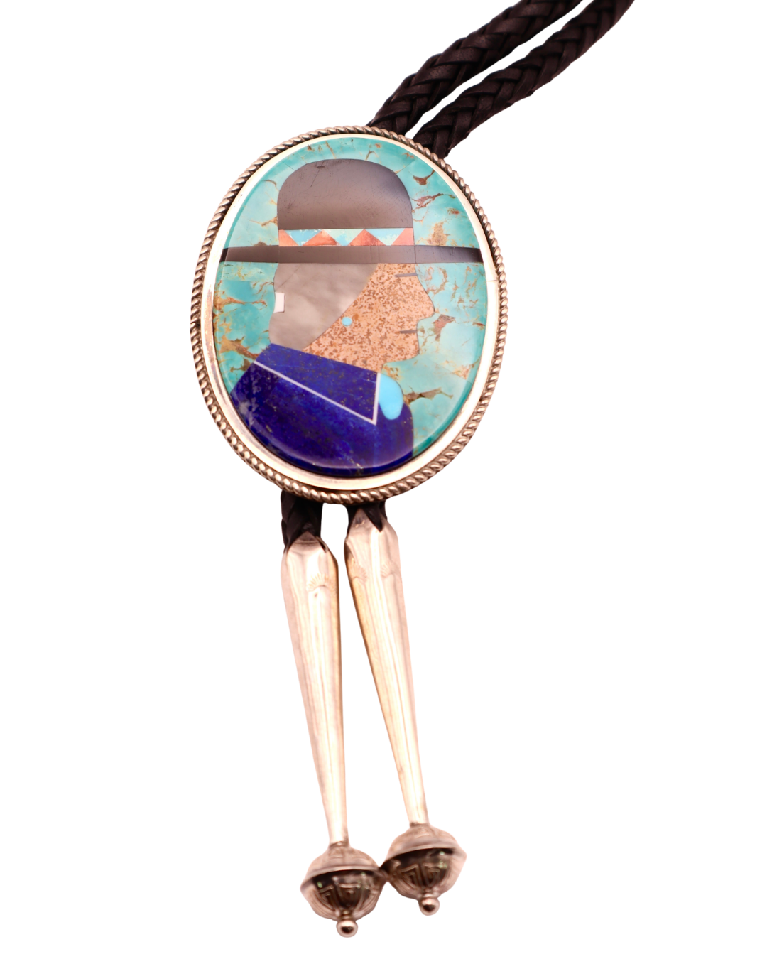 Calvin Desson Navajo Man in Hat Bolo