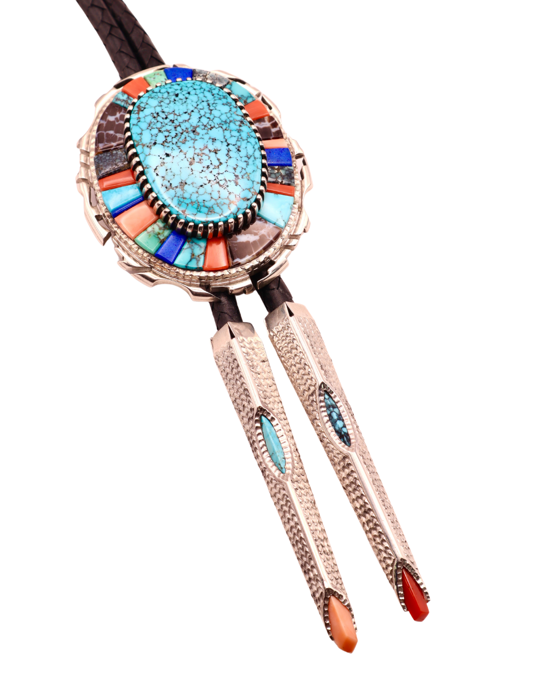 Alvin Yellowhorse Indian Mountain Inlay Bolo