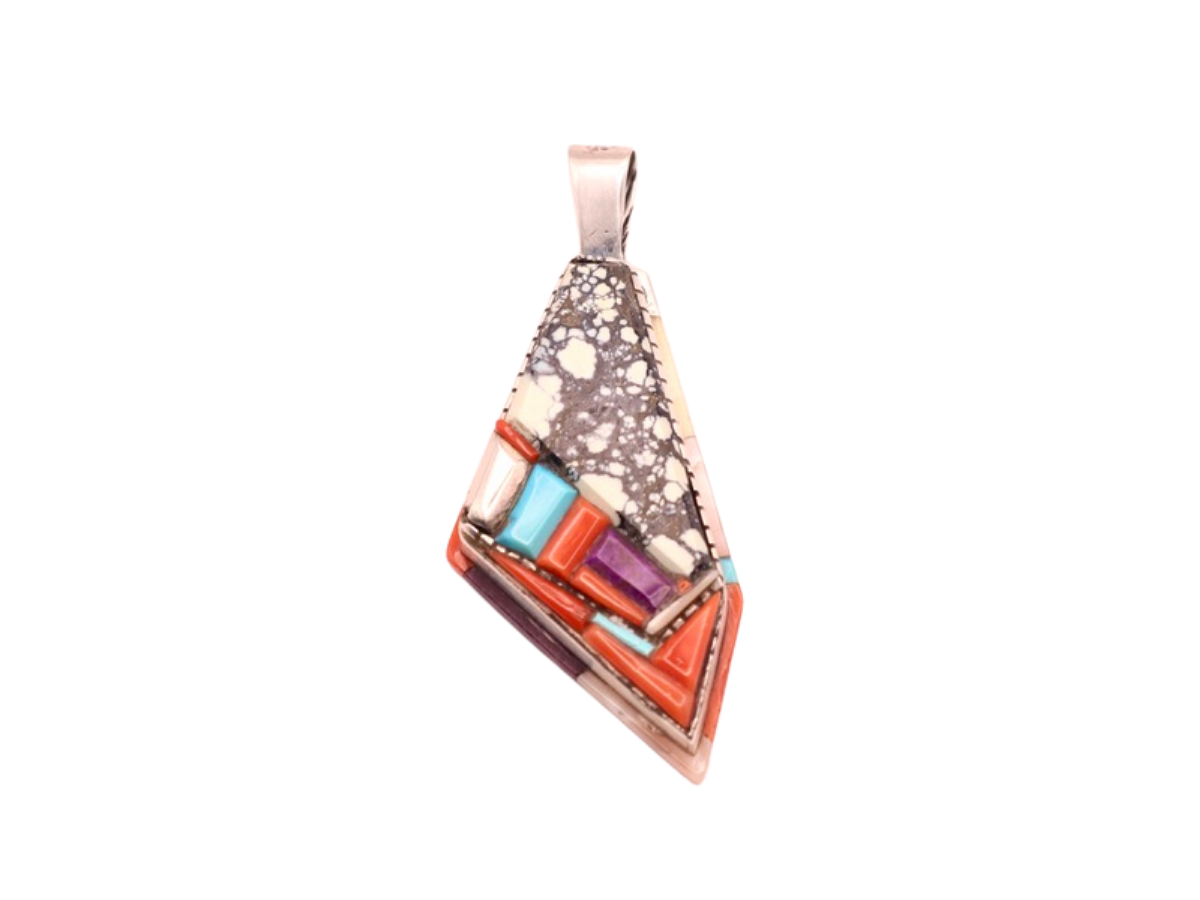 David Tune Large Inlaid Pendant