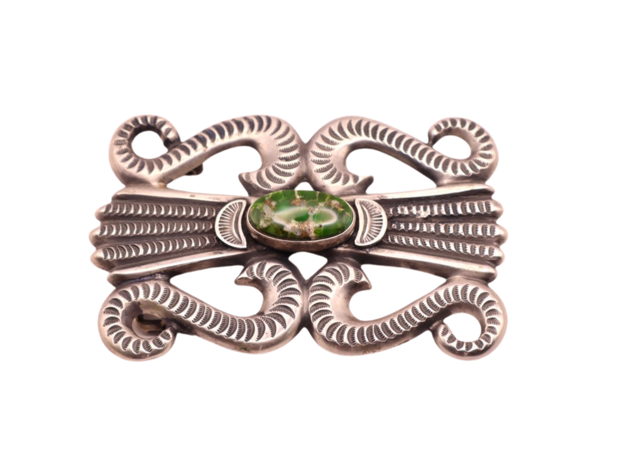 Harry Morgan Green Turquoise Buckle
