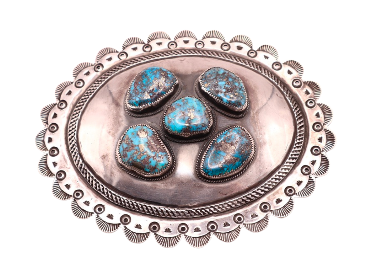 Loren Begay Morenci Turquoise Buckle